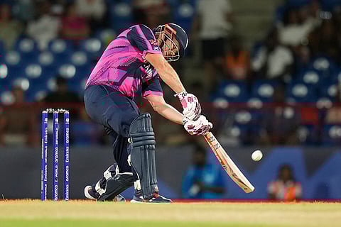 George Munsey bats against Australia